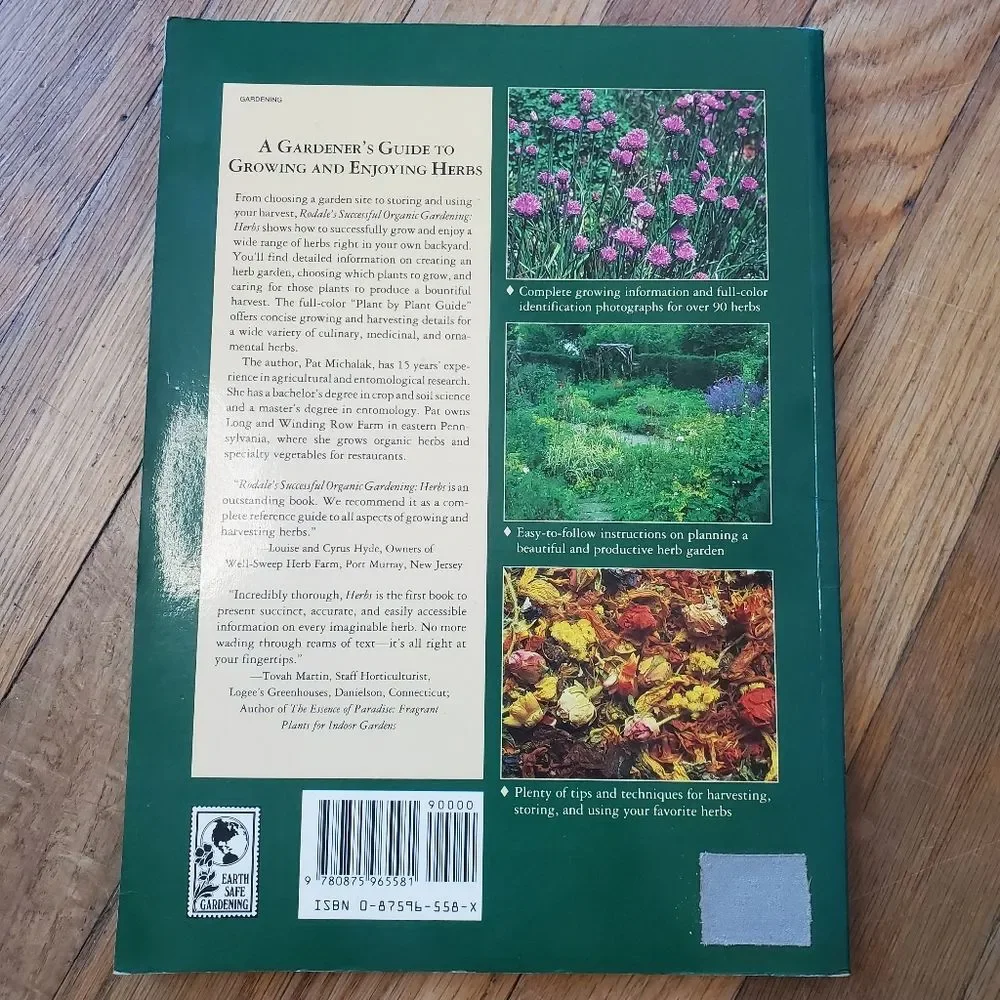 Rodales‎ Successful Organic Gardening Herbs Paperback Book Vintage
